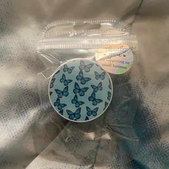 blue butterfly popsocket - Picture 1 of 1
